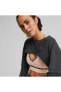 Фото #4 товара Forever Luxe Cloudspun Crop Kadın Siyah Sweatshirt