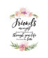 Фото #1 товара Friends are a Gift Woodland Grace Series Wood Plaque with Easel, 6" x 9"