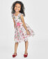 Little & Toddler Girls Burnout Organza Social Dress