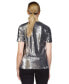 ფოტო #2 პროდუქტის Women's Sequined Logo T-Shirt