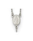 ფოტო #2 პროდუქტის Sterling Silver Beaded Rosary Pendant Necklace 18"