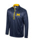 Фото #3 товара Куртка с половинной молнией Colosseum мужская синего цвета Michigan Wolverines "Машина"