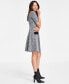 ფოტო #3 პროდუქტის Women's Short-Sleeve A-Line Dress