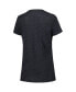 Women's Black Martin Truex Jr Snap V-Neck T-shirt