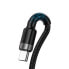 Фото #4 товара Wytrzymały Kabel przewód USB USB-C 40W Quick Charge 3.0 QC 3.0 1m szaro-czarny