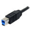 Фото #3 товара Кабель USB 3.0 черный Startech.com 3 м - USB A - USB B - USB 3.2 Gen 1 (3.1 Gen 1) - М/М - черный