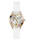 Фото #1 товара Часы Guess Women's Silicone White Analog