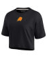 ფოტო #3 პროდუქტის Women's Black Phoenix Suns Super Soft Boxy Cropped T-shirt