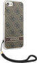 Guess Guess GUOHCI8H4STW iPhone SE 2022 / SE 2020 / 7/ 8 brązowy/brown hardcase 4G Print Strap - фото #2