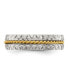 ფოტო #2 პროდუქტის Stainless Steel Brushed & Textured Yellow IP-plated Band Ring