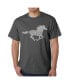 ფოტო #1 პროდუქტის Mens Word Art T-Shirt - Mustang