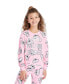 Фото #3 товара Toddler|Child Girls 2-Piece Pajama Set Kids Sleepwear, Long Sleeve Top and Long Pants PJ Set
