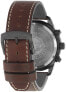 Мужские наручные часы с коричневым кожаным ремешком Citizen Eco-Drive Chrono CA0695-17E