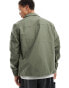 Фото #8 товара Calvin Klein Jeans badge logo cotton ripstop skater jacket in olive