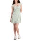 ფოტო #1 პროდუქტის Juniors' Mesh Cap-Sleeve Mini Dress