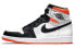 Фото #1 товара Jordan Air Jordan 1 Retro High OG "Electro Orange" 黑脚趾 扣碎4.0 耐磨 高帮 复古篮球鞋 男女同款 黑白橙 / Кроссовки Nike Air Jordan 1 Retro High Electro Orange (Черно-белый)