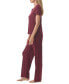 Фото #3 товара Women's 2-Pc. Short-Sleeve Pajamas Set