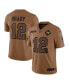 Фото #1 товара Men's Tom Brady Brown Distressed Tampa Bay Buccaneers 2023 Salute To Service Limited Jersey