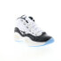 Reebok Question Mid Mens White Leather Lace Up Athletic Basketball Shoes