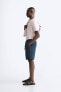 Viscose - linen bermuda shorts