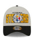 Фото #1 товара Men's Stone/Black Pittsburgh Steelers 2023 NFL Draft 39THIRTY Flex Hat