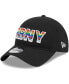 Men's Black New York Red Bulls Pride 9TWENTY Adjustable Hat
