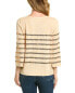 Фото #2 товара Edinburgh Knitwear Sequin Stripe Sweater Women's Brown S