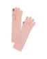 Фото #1 товара Portolano Crystal Hot Fix Cashmere Tech Gloves Women's Pink