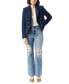 ფოტო #4 პროდუქტის Women's Cheryl Notched-Collar Button-Front Blazer