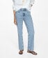 ფოტო #1 პროდუქტის Women's Matilda Medium-Rise Straight-Fit Jeans