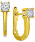 Фото #1 товара Серьги TruMiracle Diamond Leverback Hoop