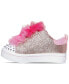 Фото #1 товара Girl's Toddler Twinkle Toes: Twi-Lites 2.0 Tutu Cute Fastening Strap Casual Sneakers from Finish Line