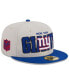 Фото #1 товара Men's Stone, Royal New York Giants 2023 NFL Draft On Stage 59FIFTY Fitted Hat
