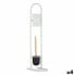 Toilet Paper Holder with Brush Stand 16 x 28,5 x 80,8 cm Metal White Plastic Bamboo (4 Units)