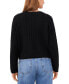 Фото #2 товара Women's Crewneck Long-Sleeve Cable-Knit Sweater