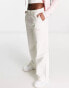 Fila contrast stitching cargo pants in white