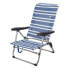 Beach Chair Colorbaby 62601 Blue/White Aluminium 61 x 50 x 85 cm White Navy Blue (61 x 50 x 85 cm)