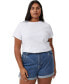 ფოტო #6 პროდუქტის Women's High Rise Classic Stretch Denim Shorts