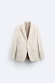 Фото #7 товара Костюмный пиджак из рельефной ткани ZARA