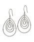 ფოტო #2 პროდუქტის Stainless Steel Polished Dangle Shepherd Hook Earrings