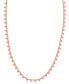 14k Gold-Plated Color Bead 19" Adjustable Strand Necklace