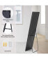 Фото #6 товара Floor Standing Mirror, Wall Mirror With Stand Aluminum Alloy Thin Frame, 21"X64",Black