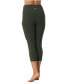 ფოტო #3 პროდუქტის High Waist 3/4 Length Pocket Compression Leggings