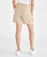 Фото #2 товара Women's Pull-On Utility-Pocket Shorts, Created for Macy's
