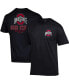 Фото #1 товара Men's Black Ohio State Buckeyes Team Stack 2-Hit T-shirt