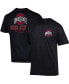 ფოტო #1 პროდუქტის Men's Black Ohio State Buckeyes Team Stack 2-Hit T-shirt