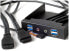 Фото #3 товара SilverStone FP32-E - Parallel - USB 3.2 Gen 1 (3.1 Gen 1) - Audio in - Auoio out - Black - 101.6 mm - 120 mm