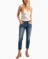 ფოტო #4 პროდუქტის Boyfriend Mid Rise Slim Leg Jeans