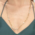 Emphasis BEH04 Glittering Gold Plated Clear Crystal Necklace