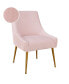 Фото #6 товара Beatrix Pleated Velvet Side Chair